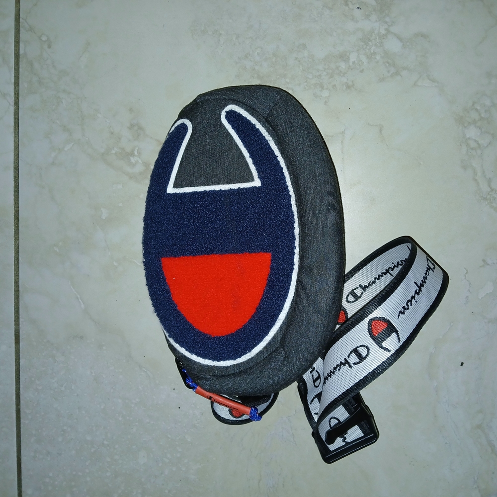 Champion Gray and Red Crossbody Bag